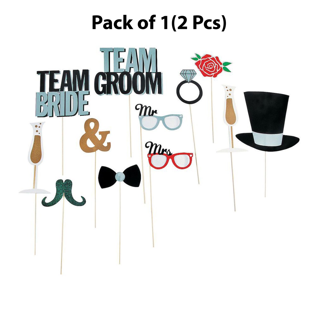 Photo Booth Stick Prop | Strike a Pose Whimsical Wonders Photo Booth Stick Props Emporium 2 inches to 15 inches long | RAHEEV®